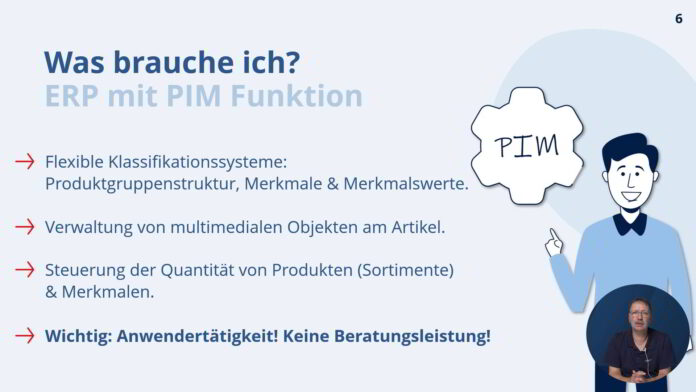 Dynamic Database Publishing: ERP-System mit PIM Funktion benötigt